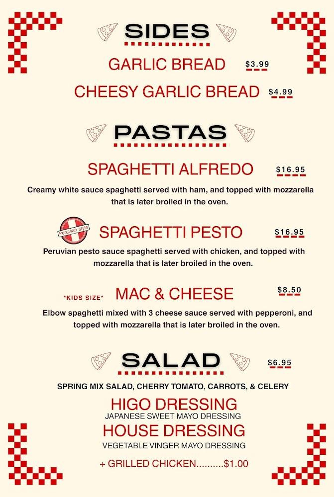 Higo Pizza Menu image 2